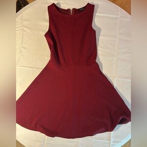 Eclipse Red Sleeveless A-Line Cocktail Dress